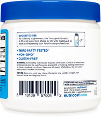 Nutricost Magnesium BHB Salts unflavored powder ready to mix with water or coffee
