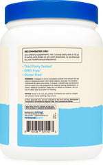 Close-up of Nutricost label highlighting biotin and hyaluronic acid for daily beauty support.
