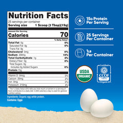 Nutricost Egg White Protein scoop ready for precise serving