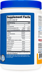Nutricost pre-workout peach mango in-use scenario before training for focus