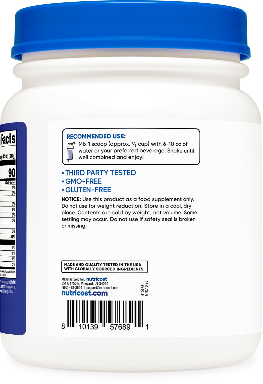 Nutricost Proteína de Suero Aislada Frambuesa, mezcla fácil para cualquier rutina.