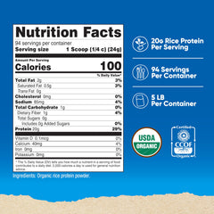 Nutricost rice protein powder scoop image for quick mixing