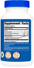 Nutricost packaging back highlighting GMP, FDA registration, and ISO testing