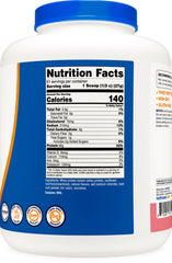 Nutrition label close-up showing 30 g protein per serving
