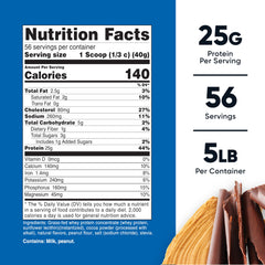 Nutricost whey protein concentrate bottle open with scoop, ideal for quick protein shakes.