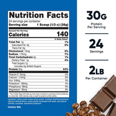 Nutricost Whey Protein Isolate Mocha scoop pour for post workout recovery