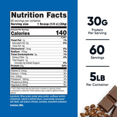Nutricost Mocha whey isolate scoop ready to blend creamy shakes