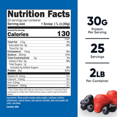Nutricost Whey Protein Isolate Strawberry Acai scoop for quick, accurate servings