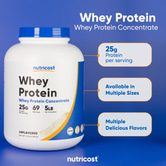 Nutricost Unflavored whey used in baking recipes for protein enrichment.