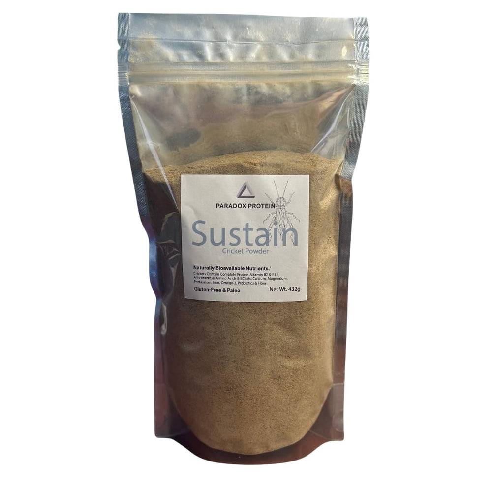 NutriCricket Paradox nutty-smooth mix — blends easily into recipes.