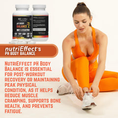 nutriEffect pH Balance bottle label closeup highlights the mineral balance focus.