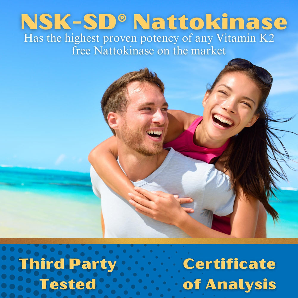 Nutrient Revolution NSK-SD Nattokinase bottle pour suggesting simple daily use.