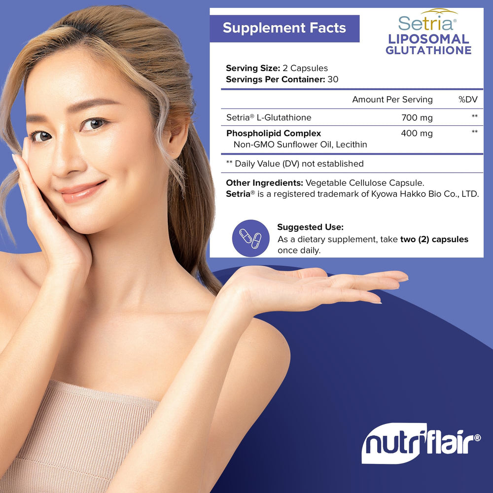 NutriFlair Setria label detail showcases purity and non-GMO formulation.