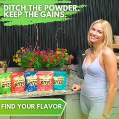 Nutrify Daily Creatine Gummies packaging on shelf communicates brand and flavor