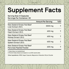 Nutriissa bottle label notes grass-fed New Zealand origin for purity and consistency.
