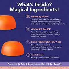NutriMagic child taking gummies illustrates simple daily routine for focus