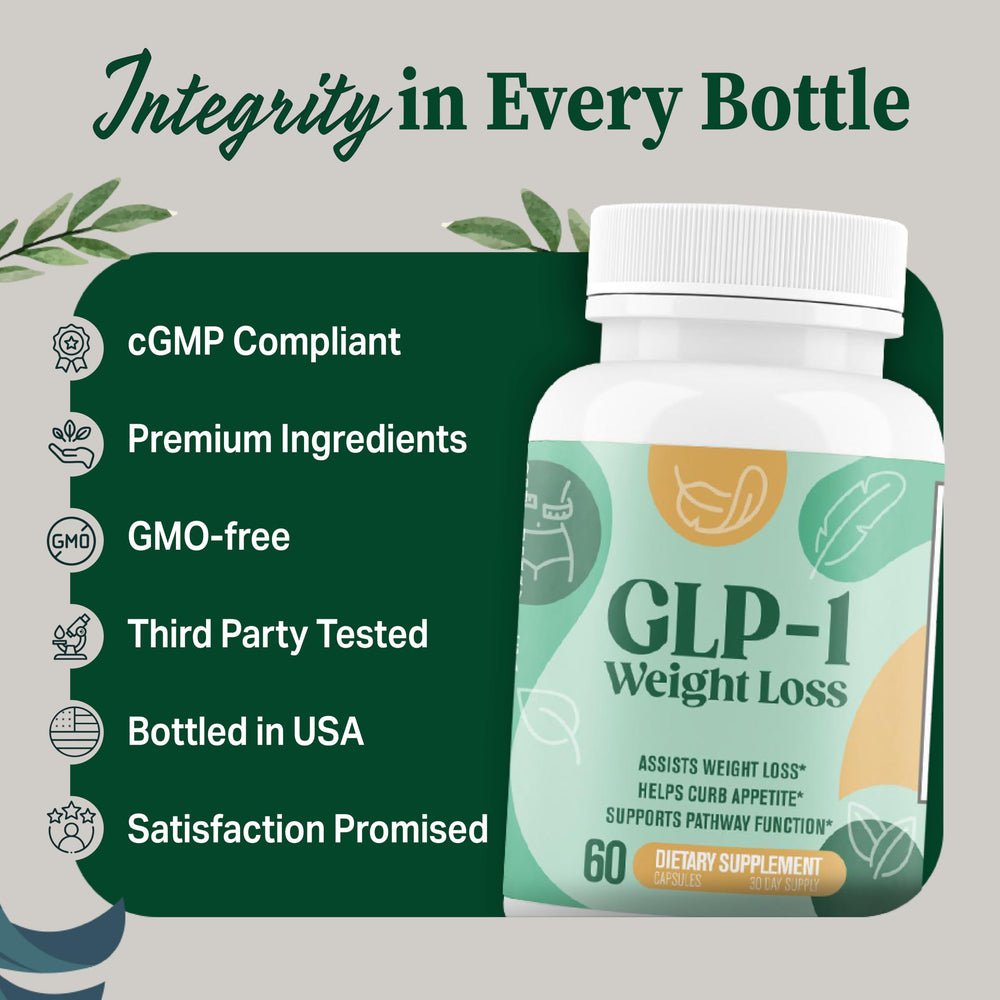 Nutrimend IQ GLP-1 nutrition facts label communicates ingredient benefits.
