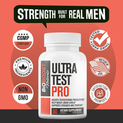 Nutrimend IQ Ultra Test Pro ingredients chart illustrating botanicals and minerals.
