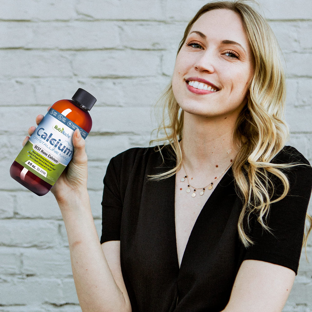 NutriNoche Liquid Calcium sublingual absorption concept illustrating cellular uptake potential.