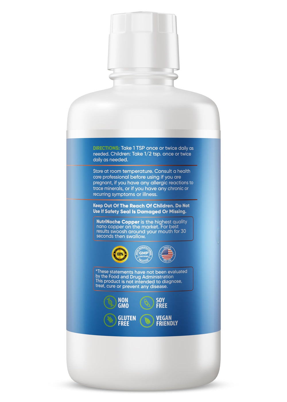 NutriNoche dropper highlights easy, precise sublingual administration