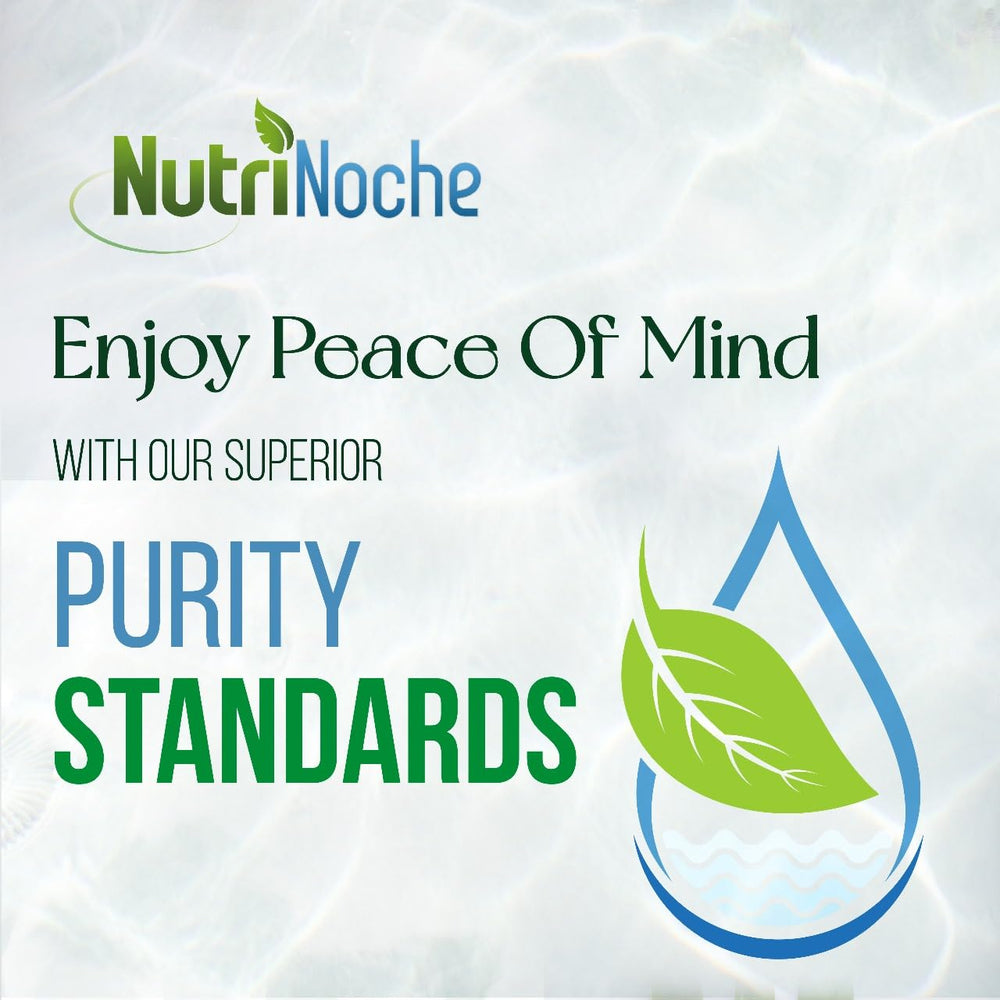NutriNoche label close-up underlines purity and ingredient transparency