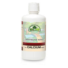 NutriNoche Organa Pure liquid calcium bottle closeup highlights high purity formula