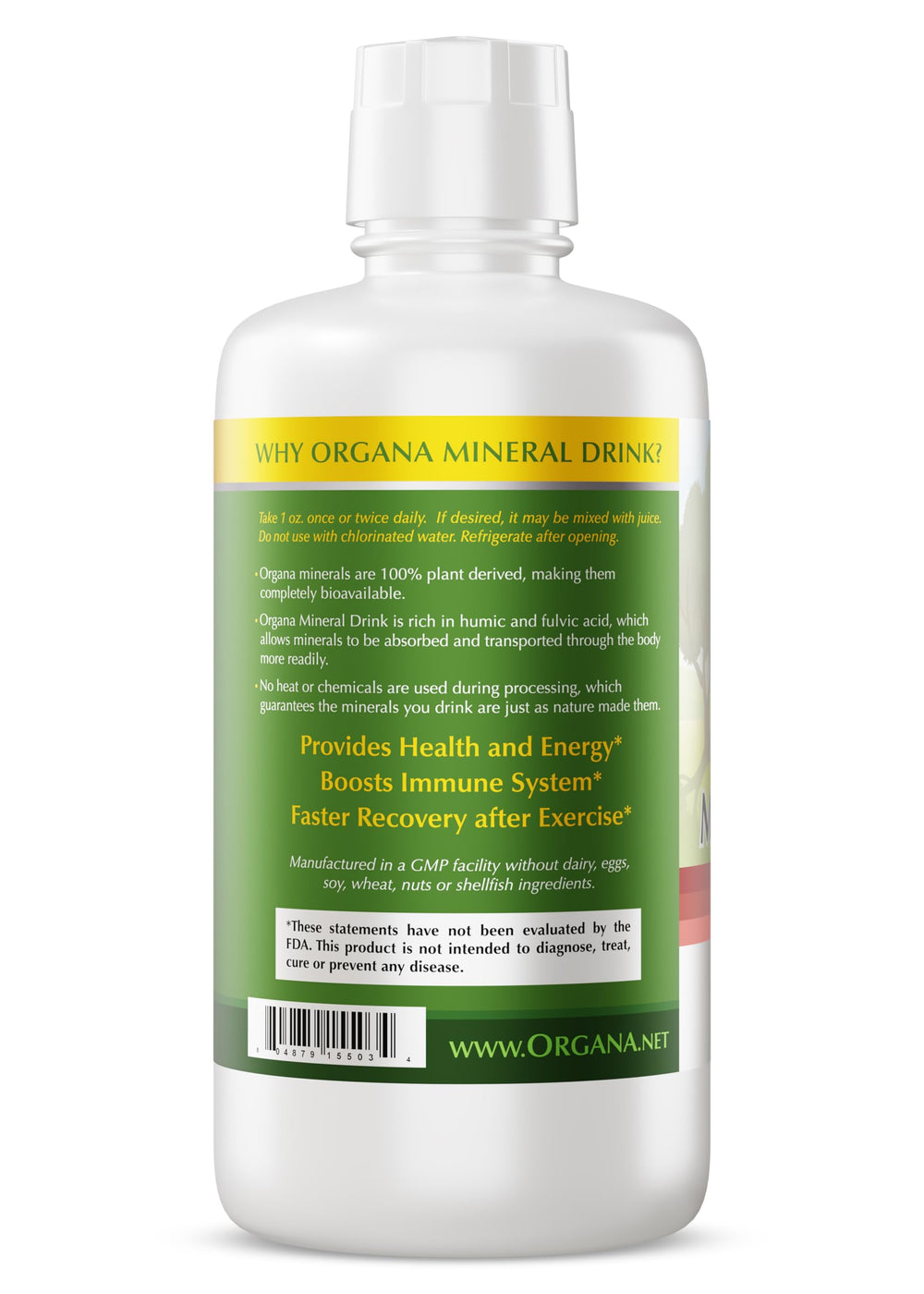 NutriNoche Organa trace minerals plant-derived essence signals natural sourcing
