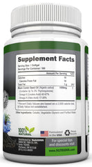 Close-up of NutriONN capsules highlighting thymoquinone content