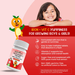 NutritiPure sugar-free iron tablet provides a no-sugar option for daily use.