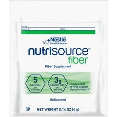 Nutrisource fiber supplement packaging for daily use.
