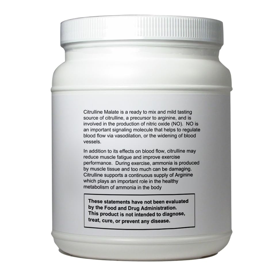NutriStand Citrulline Malate 810 g jar of pure powder ready to mix