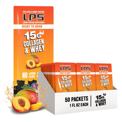 Nutritional Designs LPS bottle pouring liquid collagen-whey for quick protein