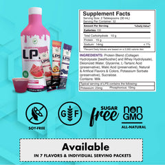 Nutritional Designs LPS ready-to-drink bottle ideal for on-the-go use.