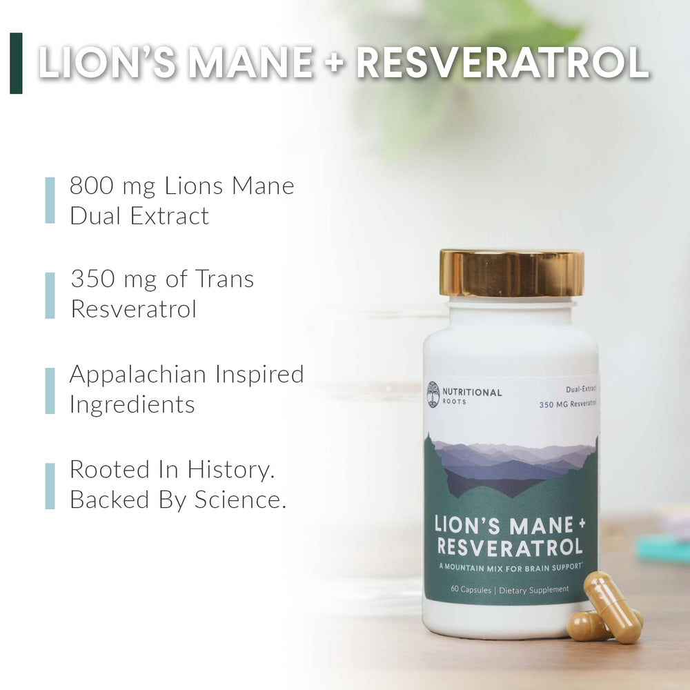 Nutritional Roots capsules on display for easy daily absorption.