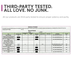 Nutritional Roots third-party testing seal image; doctor's choice credibility.