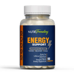 NutriTrending Energy Support bottle front for daily energy and focus.
