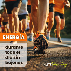 NutriTrending Energy Support powder scoop demonstrates easy portioning.