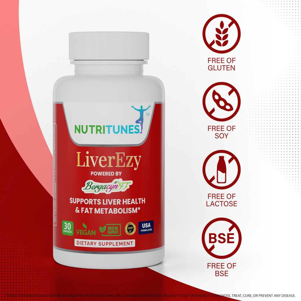 Nutritunes LiverEzy Bergacyn FF blend image highlighting bergamot and artichoke components.