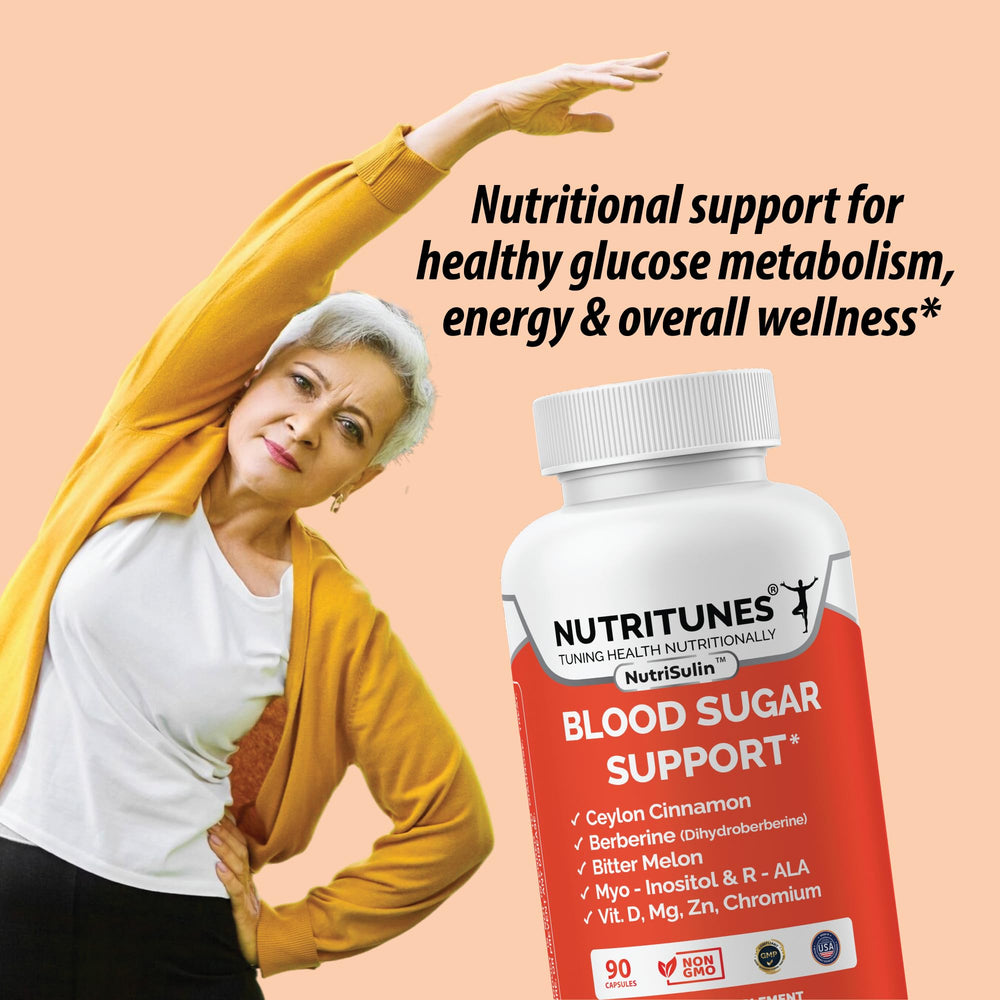 Nutritunes r-ALA vitamin D3 chromium zinc blend caplets for energy and metabolism.