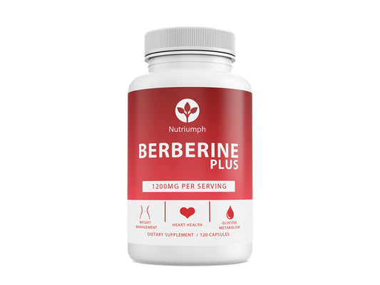 Nutriumph Berberine Plus bottle with a potent metabolic support blend.