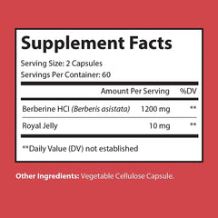 Nutriumph Berberine Plus royal jelly capsules emphasize immune and cognitive support.