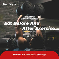 NutriVigor Creatine Gummies morning workout scene conveys energy and endurance support.