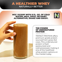 Nutrology Tripact showcases BCAAs and glutamine for workout recovery.