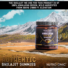 Mountain imagery on NutroTonic box indicating Himalayan origin.