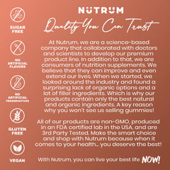 Nutrum Brain Booster packaging box with vegan label and clinical appeal