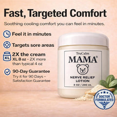 Applying Nuturna Mama Lotion on the foot for quick relief