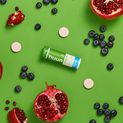 Nuun hydration tabs in a glass show convenient on-the-go hydration.