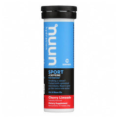 Nuun Energy Cherry Limeade tube close-up for on-the-go hydration