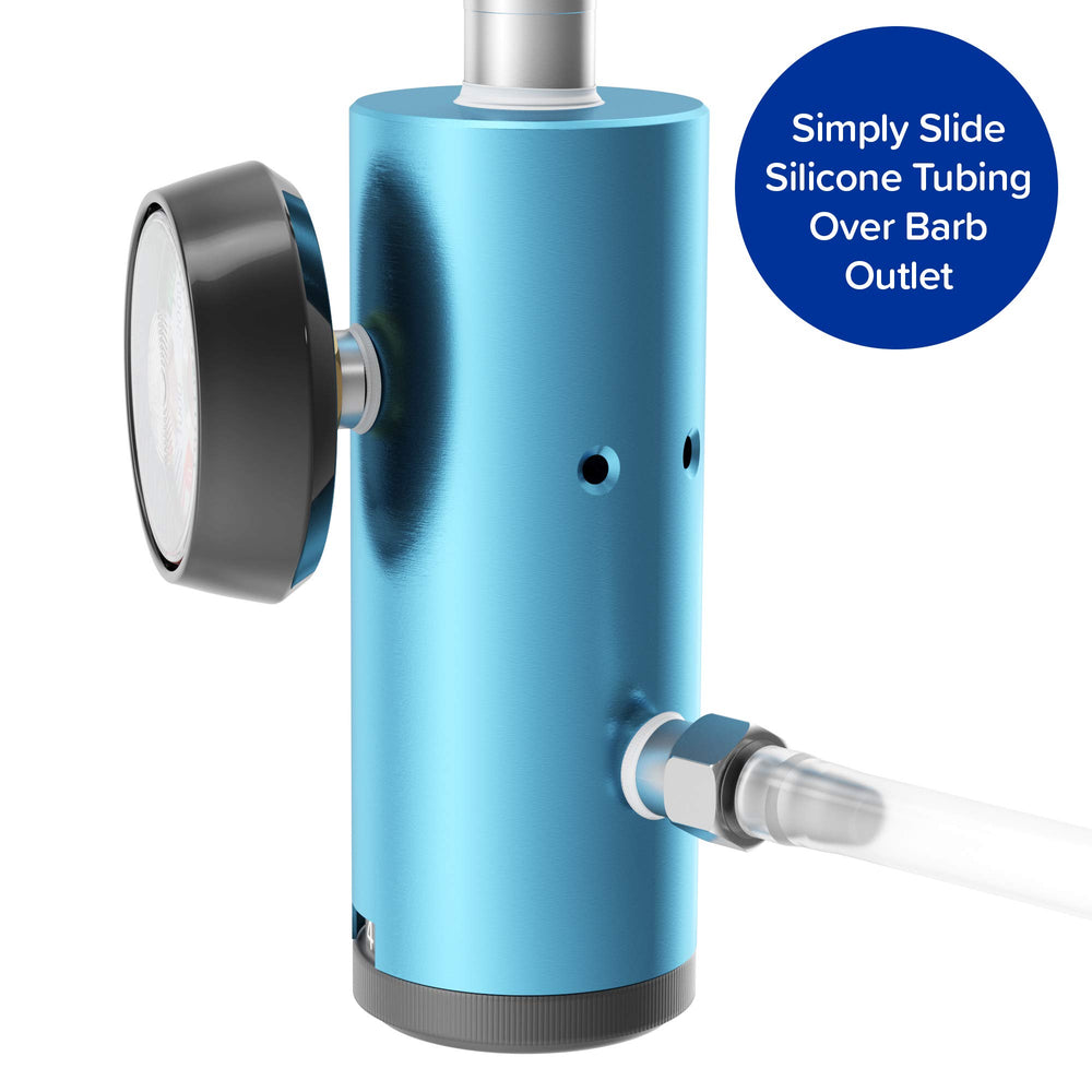 Nuvalsa pressure gauge offers visual feedback during regulator adjustments
