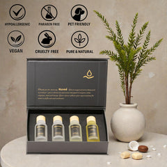 Nuveé Santal 20 ml bottle in stylish home setup.